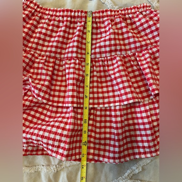 Wild Fable Red Gingham Skater Skort - Picture 6 of 6